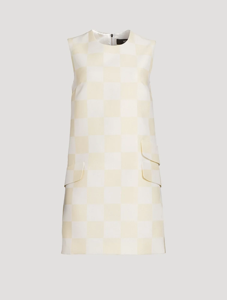 Duchesse Shift Dress Contrasto Print