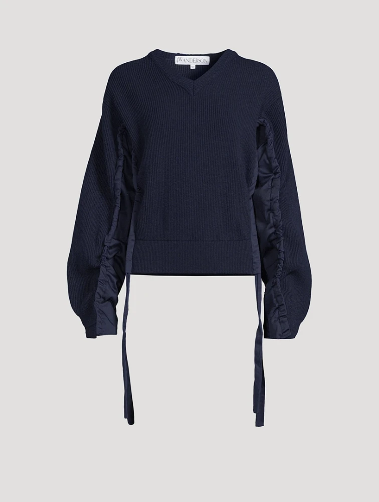 Ruched Sweater