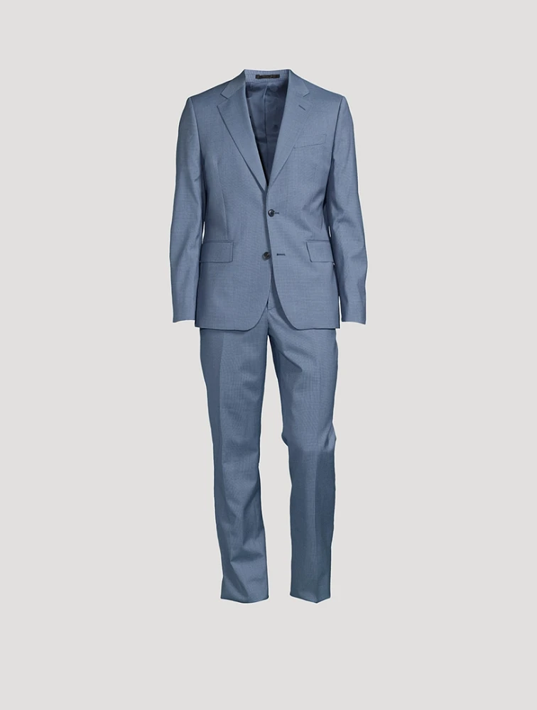 Stretch Wool Two-Piece Suit