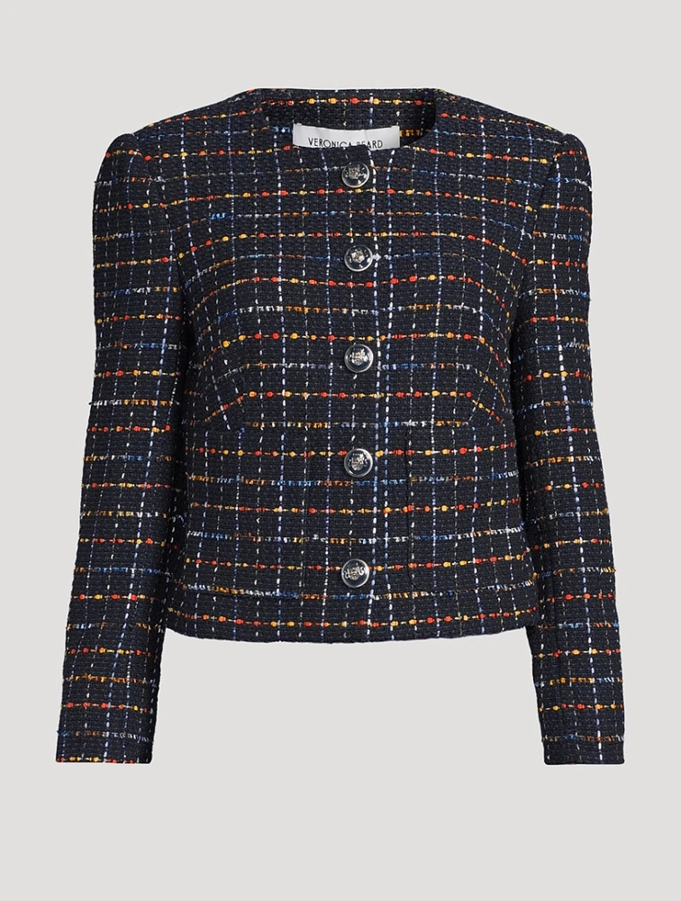 Nathan Cropped Tweed Jacket
