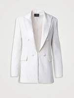 Lucia Sequin Chiffon Blazer
