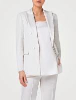 Lucia Sequin Chiffon Blazer