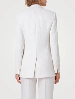 Lucia Sequin Chiffon Blazer
