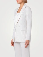 Lucia Sequin Chiffon Blazer