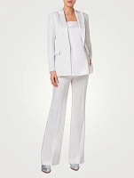 Lucia Sequin Chiffon Blazer
