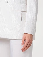 Lucia Sequin Chiffon Blazer