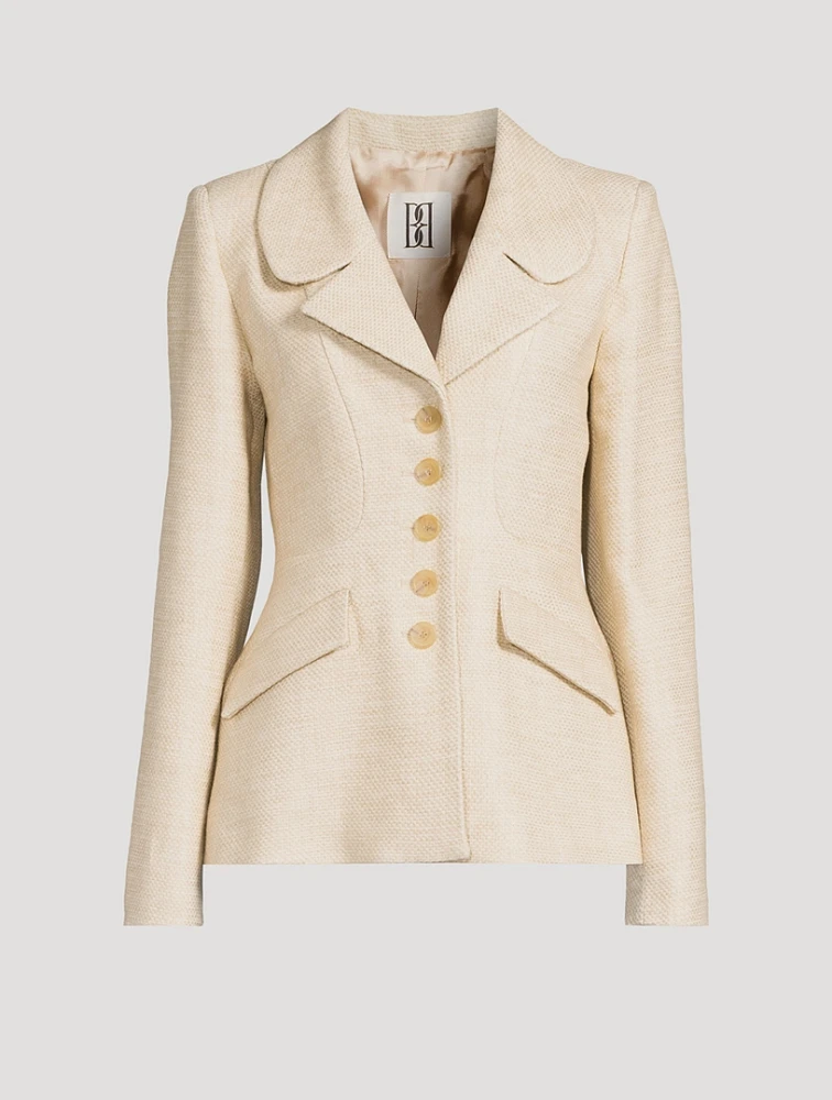 Adrienna Single-Breasted Blazer