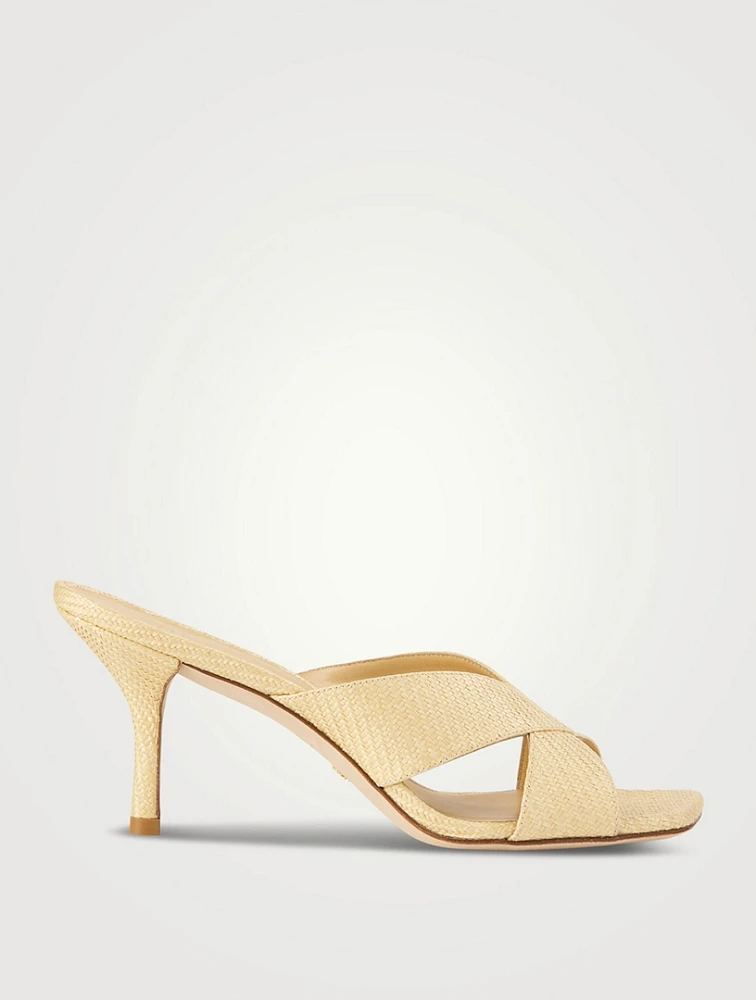 Carmen Raffia Mules