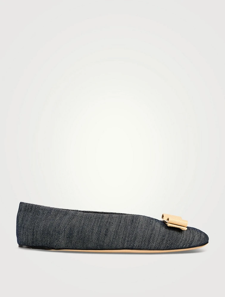 Vanna Denim Ballet Flats