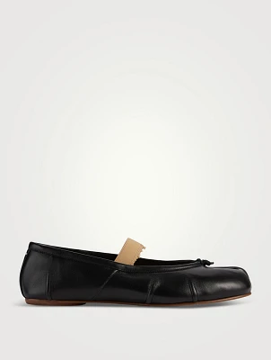 Tabi Leather Ballerina Flats