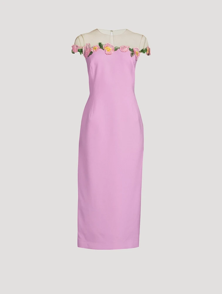 Poppies Illusion Midi Dress