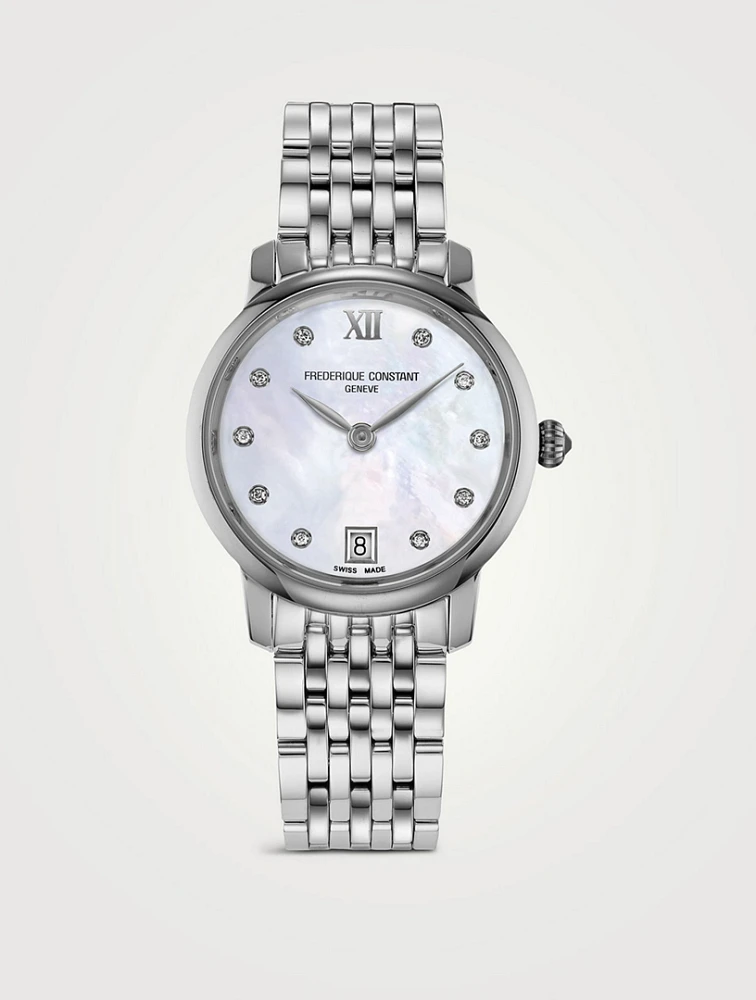Slimline Quartz Stainless Steel Watch