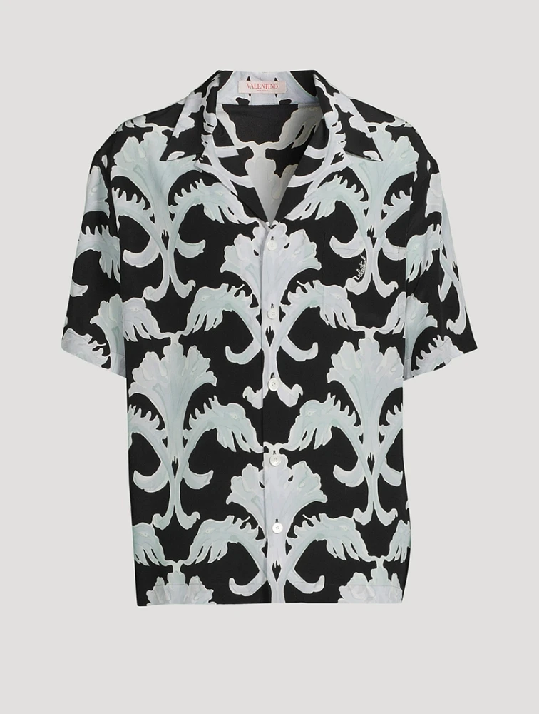 Metamorphos Wall Silk Bowling Shirt
