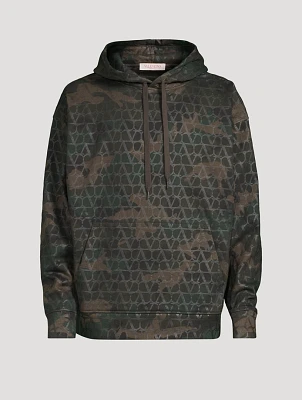 Hoodie Toile Iconographe Camouflage Print
