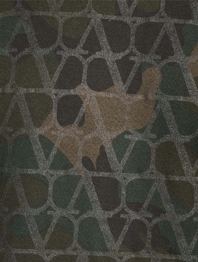 Hoodie Toile Iconographe Camouflage Print