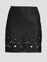Embroidered Mini Skirt