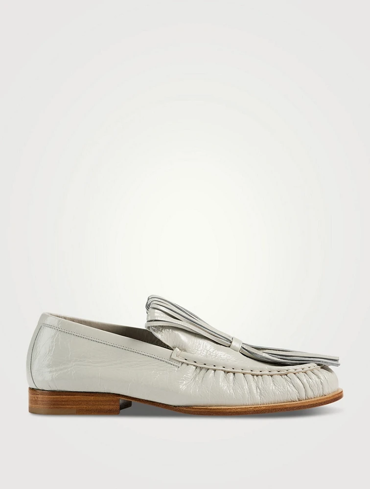 Tassel Leather Loafers