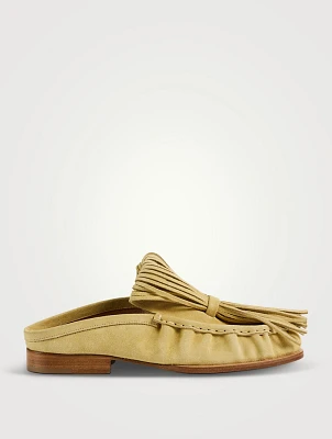 Tassel Suede Mules