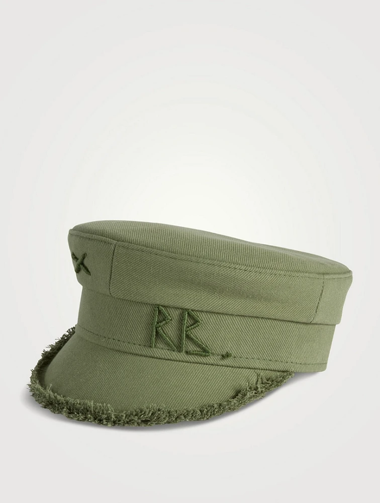 Raw Edge Baker Boy Cap