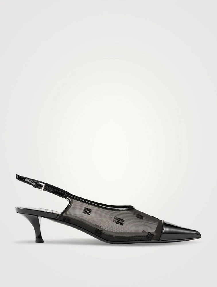 4G Mesh Slingback Pumps