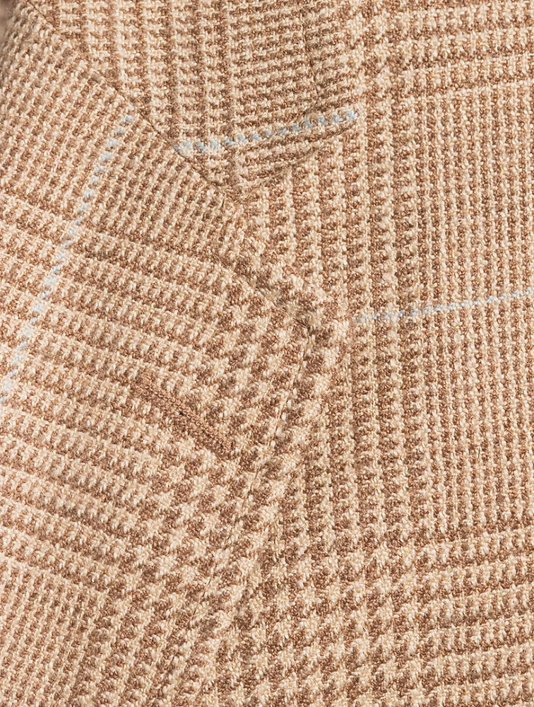 Tweed Soft Tailored Jacket Plaid Print