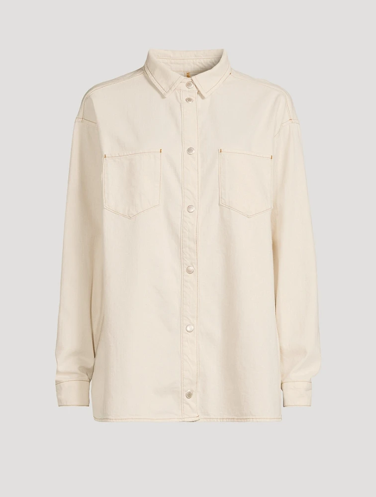 Ms. Charlotte Oversized Denim Shirt