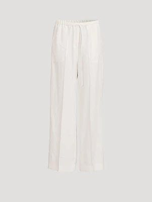Fluid Drawstring Trousers