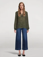 Anessa High-Waisted Wide Ankle Jeans