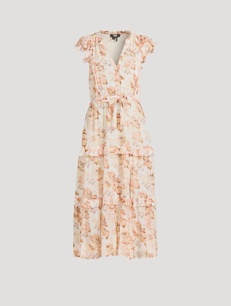 Rozlyn Silk Midi Dress