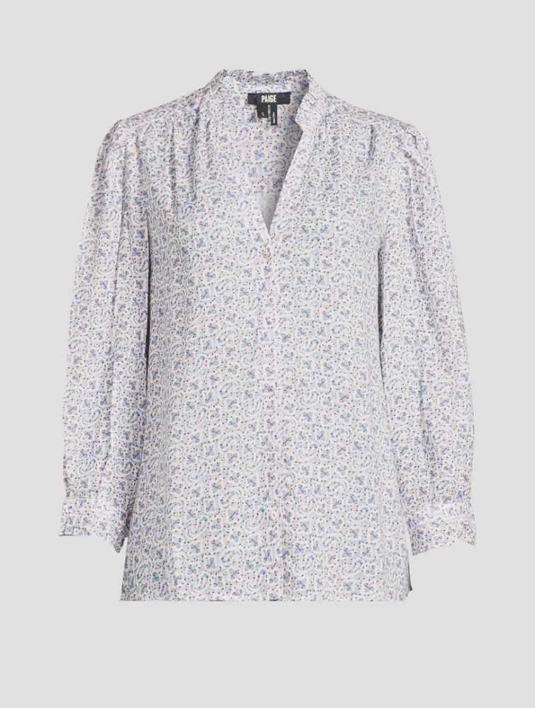 Keyra Top Paisley Print
