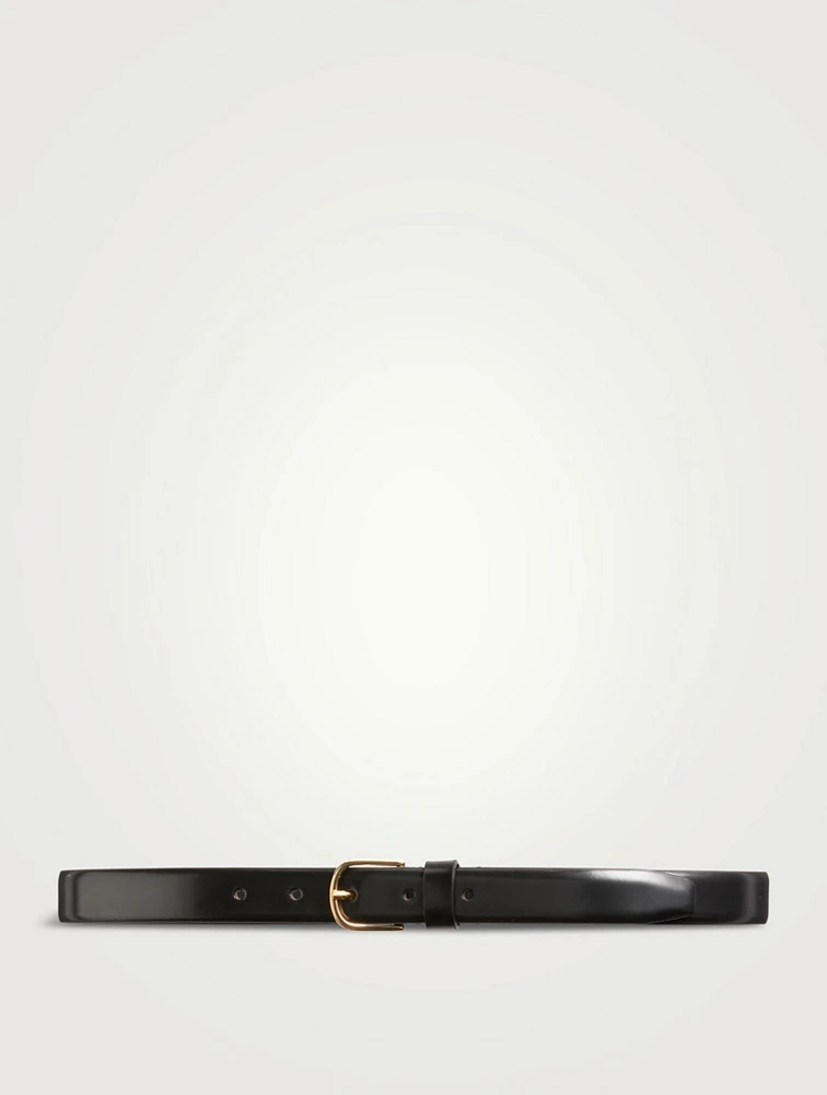 Slim Leather Trouser Belt