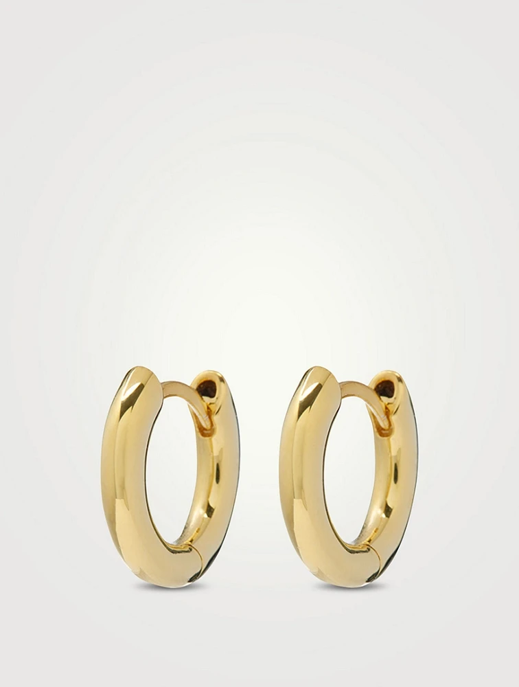 Plain Amalfi Huggie Hoop Earrings