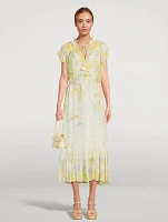 Harmony Flutter Midi Dress