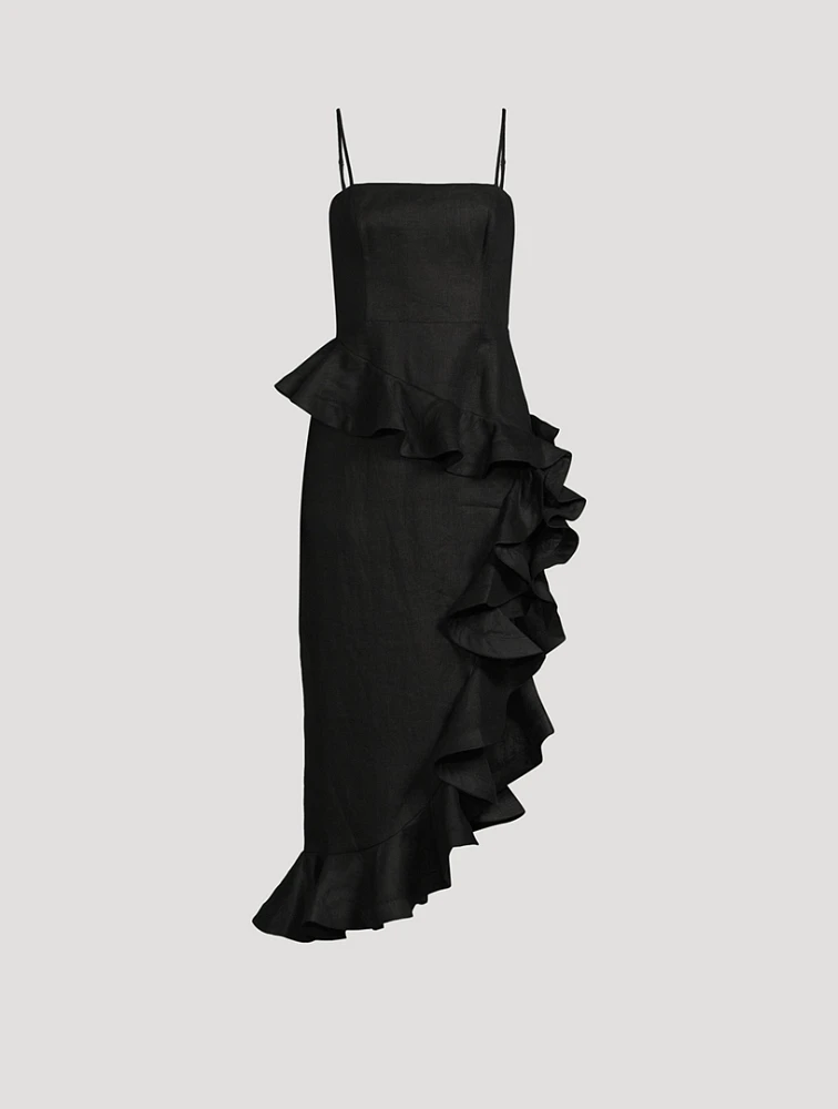 Harmony Linen Midi Tango Dress