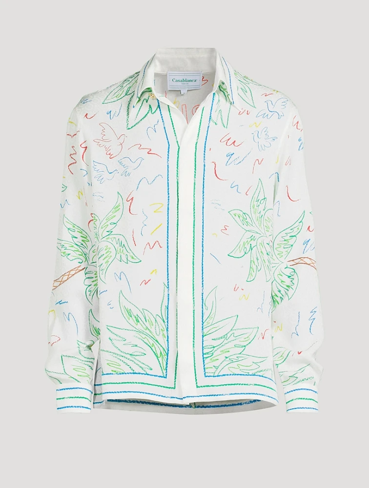 Crayon Tennis Club Silk Shirt