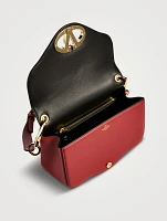 Small VLogo Leather Crossbody Bag