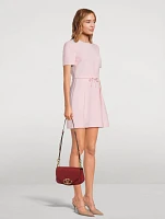 Small VLogo Leather Crossbody Bag