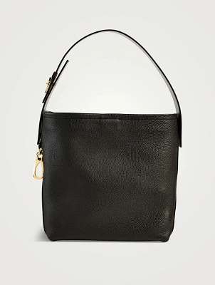 VLogo Locker Leather Tote Bag