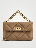 Rockstud Spike Leather Shoulder Bag