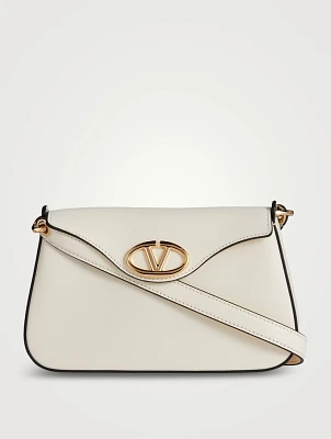 VLogo Leather Crossbody Bag