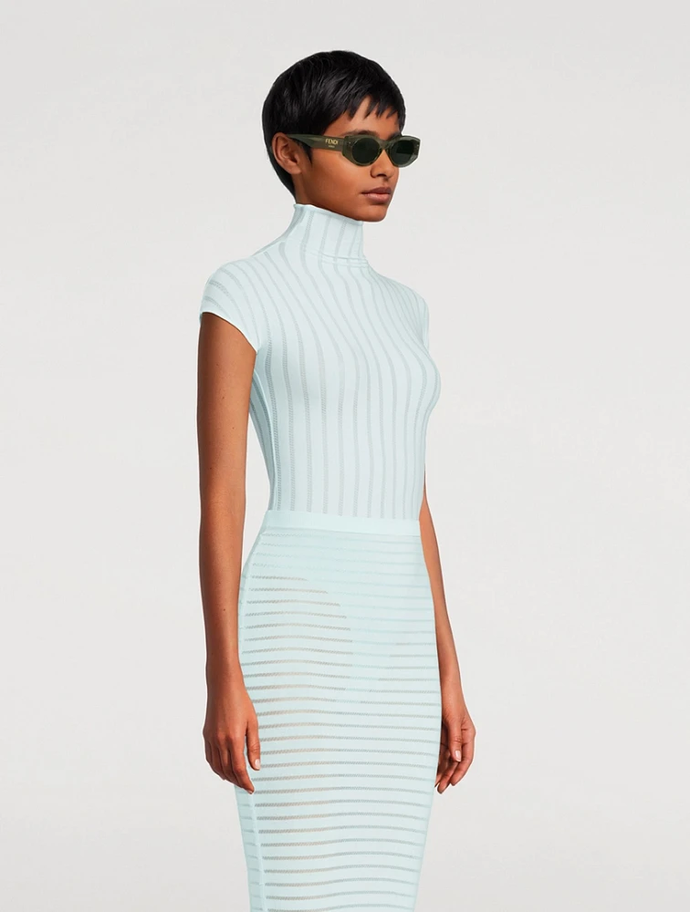 Fendi Roma Oval Sunglasses
