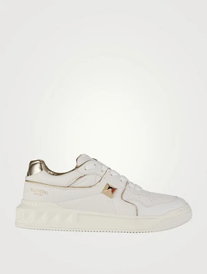 One Stud Leather Sneakers