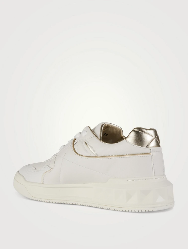 One Stud Leather Sneakers