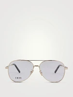 DiorBlackSuitO A2U Aviator Optical Glasses
