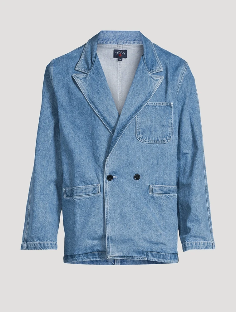 Double-Breasted Denim Jacket
