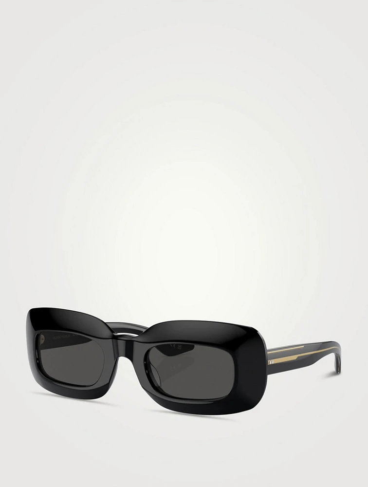 Oliver Peoples x Khaite Rectangular Sunglasses