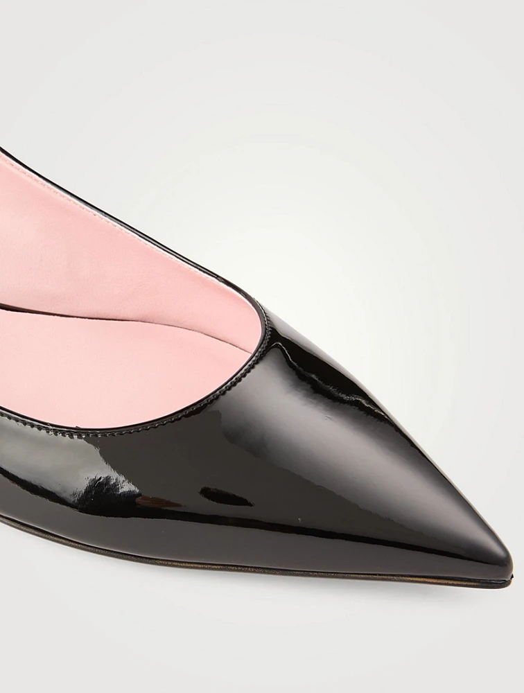Eagle Patent Mary Jane Ballet Flats