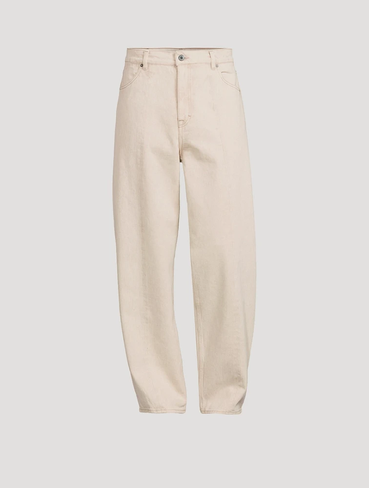 Fatigue Cut Wide-Leg Jeans