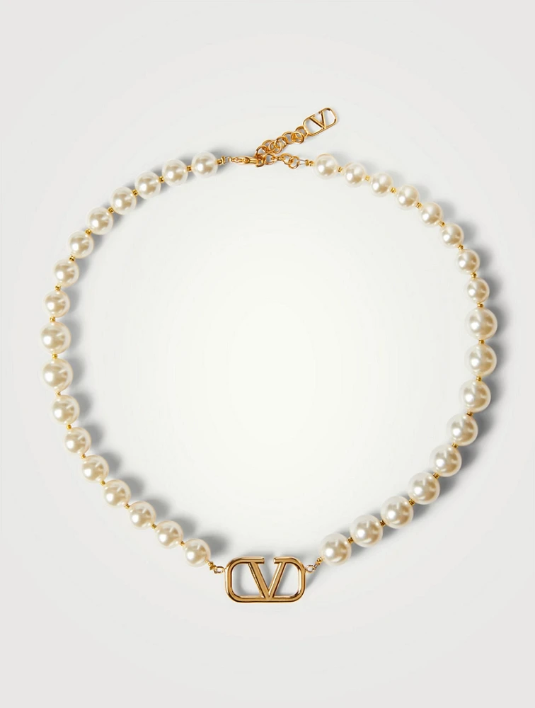 VLOGO Pearl Necklace