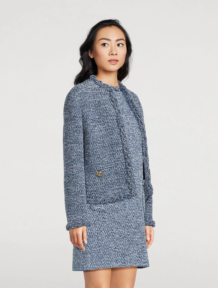Tweed Denim Jacket